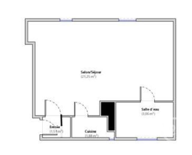 Appartement F2 &agrave; vendre - 2 pi&egrave;ces - 27,70 m2 - Paris - 75013 - ILE-DE-FRANCE
