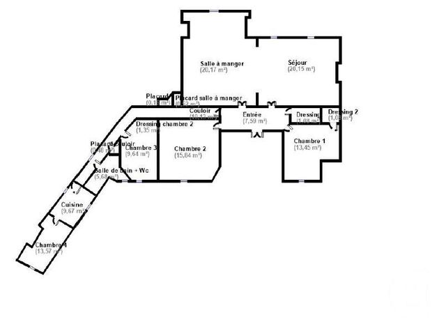 Appartement F6 &agrave; louer - 6 pi&egrave;ces - 130,56 m2 - Paris - 75005 - ILE-DE-FRANCE